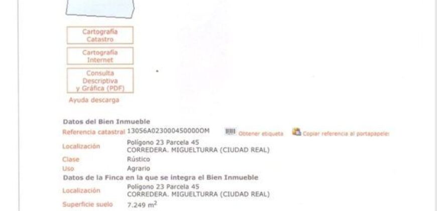 Terreno en venta en Miguelturra
