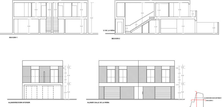 Modernos Chalets de 3 Dormitorios con Garaje y Patio Privado en Calle de la Rosa